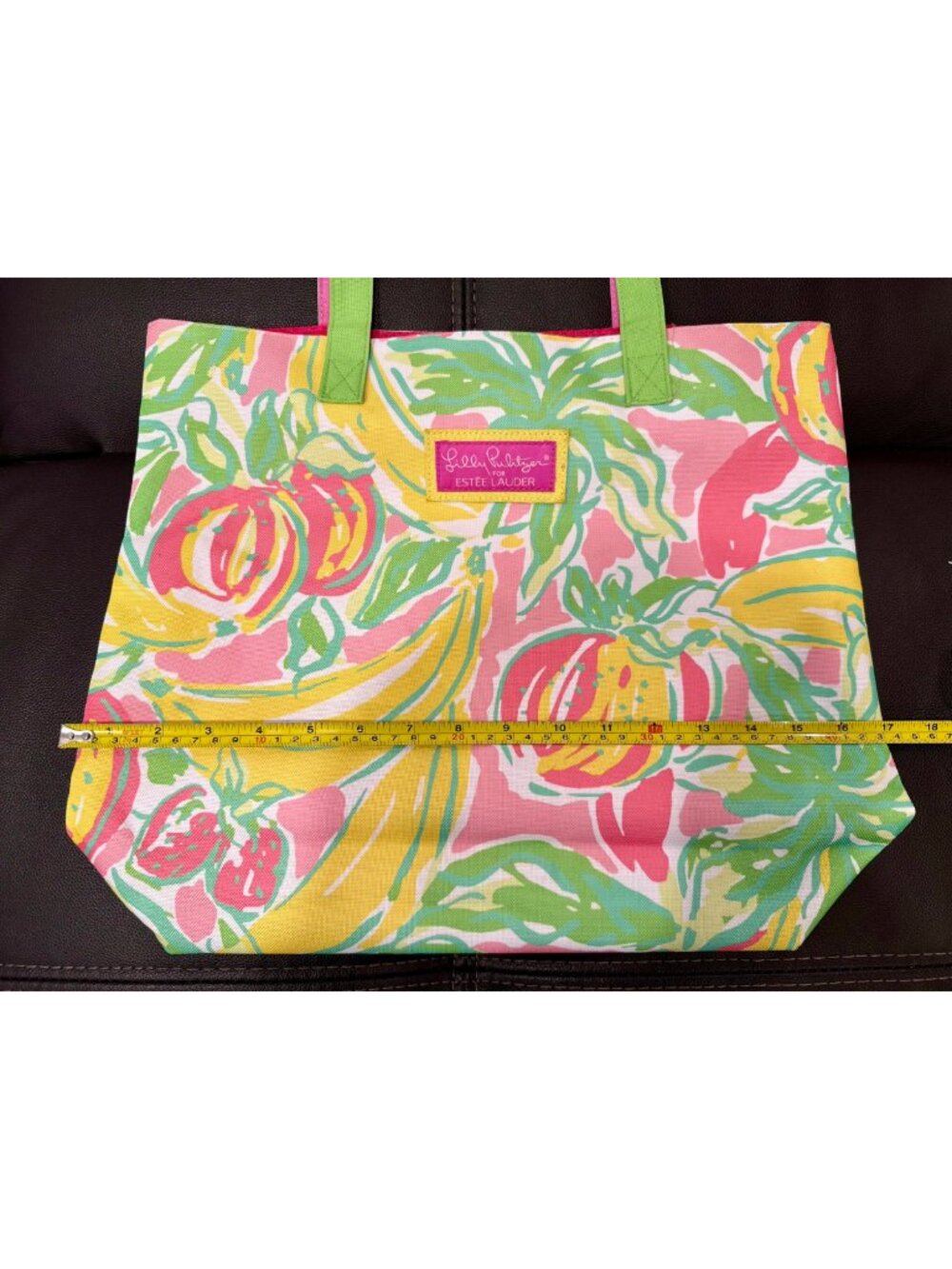 Lilly Pulitzer for Estée Lauder Tropical Fruit Floral Tote Bag - Picture 7 of 9